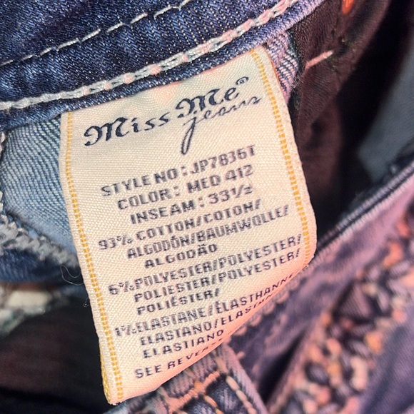 MISS ME JEANS SIGNATURE STRAIGHT MED412 - Picture 4 of 7